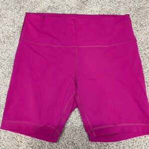 Lululemon 6” biker shorts sonic pink